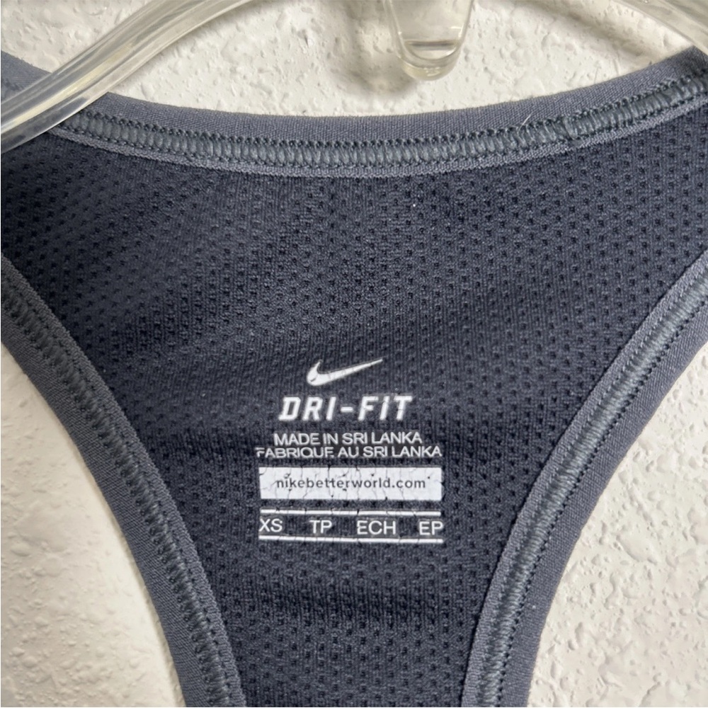 Nike Dri-Fit Support Victory Racerback Tank Top Sports Women Size XS Black Geo - Picture 3 of 5